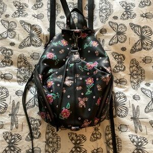 Rebecca Minkoff Black Floral Backpack